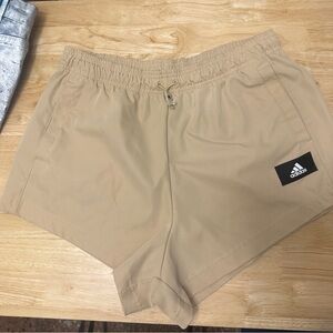 Adidas Beige Sports Shorts